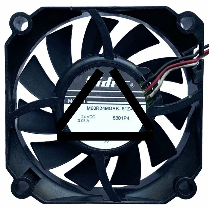 Nidec M60R24MGAB-51Z40 DC 24V 0.08A 2 Wires / 3 Wires Axial Cooling Fan