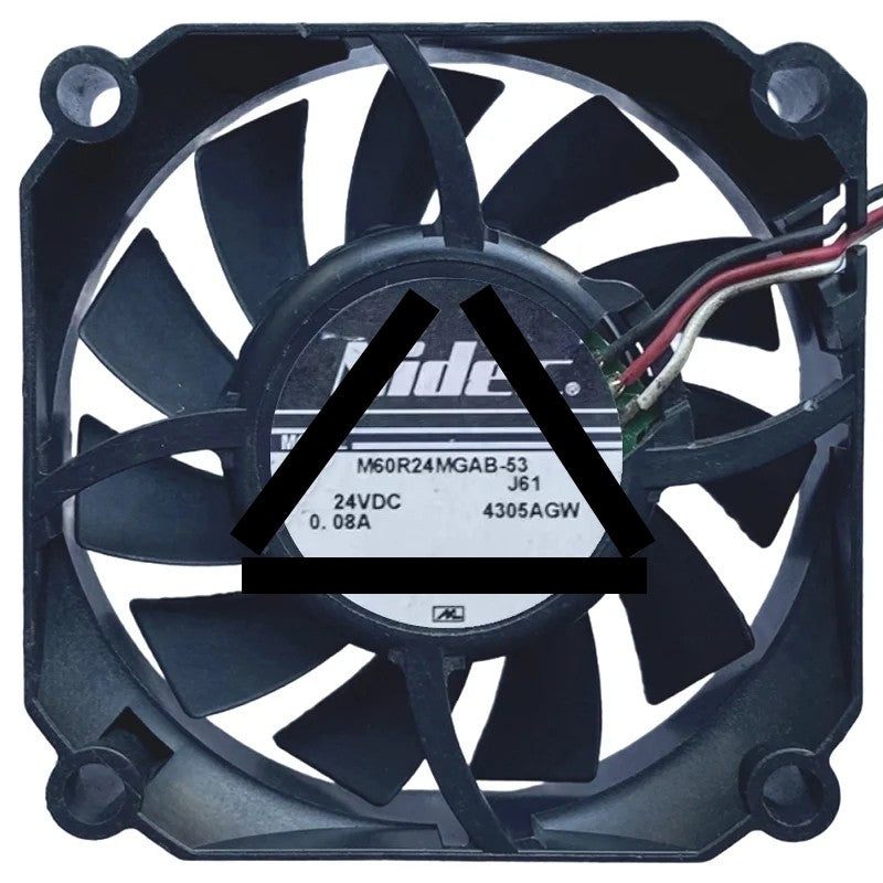 Nidec M60R24MGAB-53J61 DC 24V 0.08A 3 Wires Axial Cooling Fan