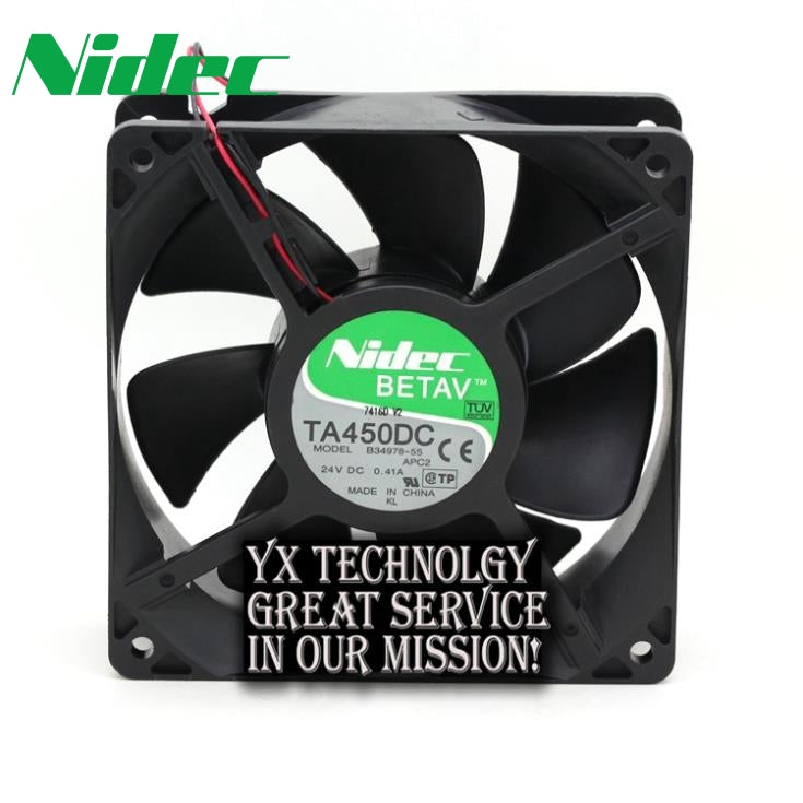 Nidec جديد 120*120*38 ملم TA450DC B34978-55 24 فولت 0.41 أمبير 12 سم 12038 مراوح عاكس قوية لـ Nidec