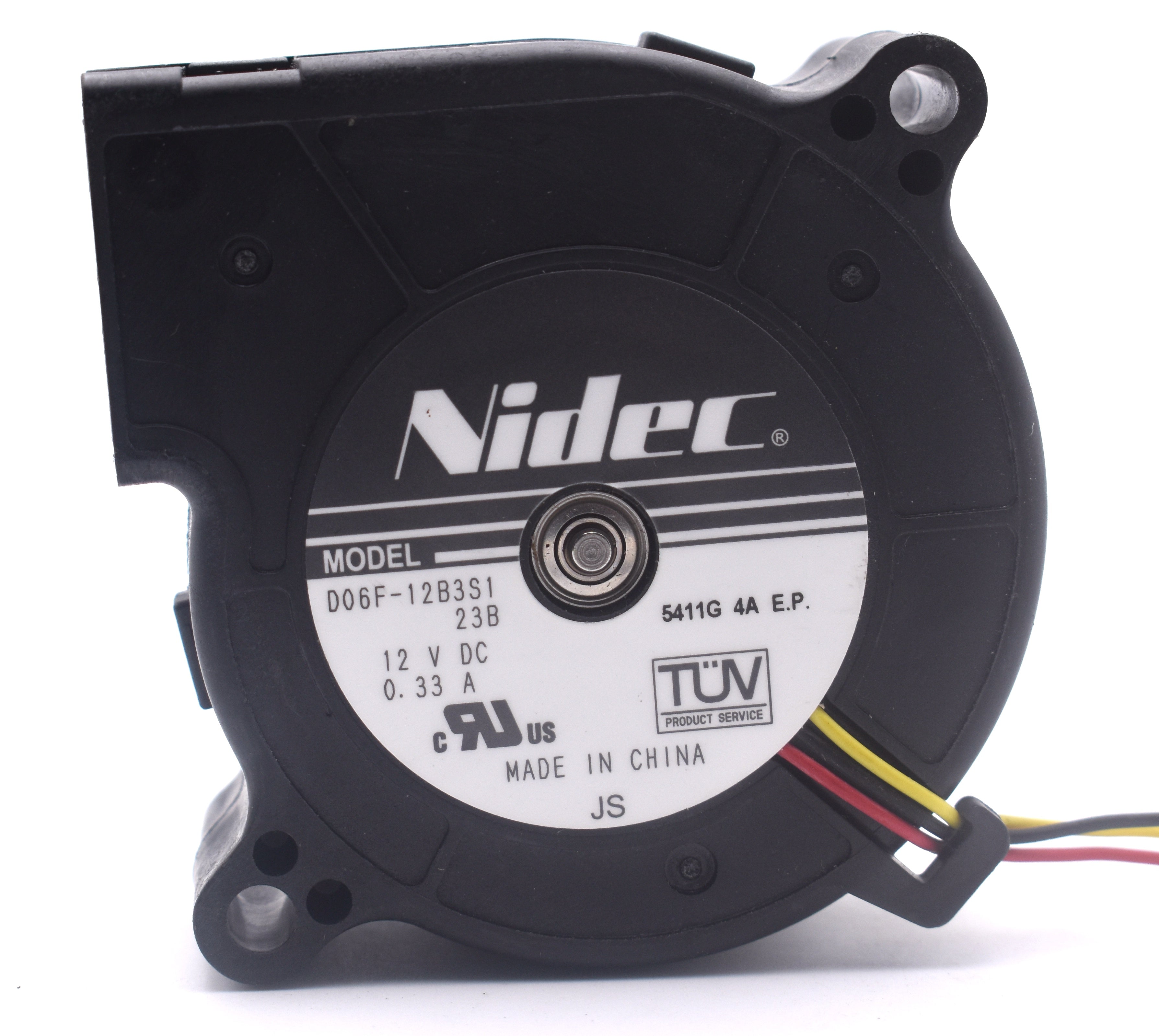 Nidec Original D06F-12B3S1 Double Ball Bearing 6025 60*60*25mm Computer Laptop Blower Cooling Fan DC 12V 0.33A 3.96W