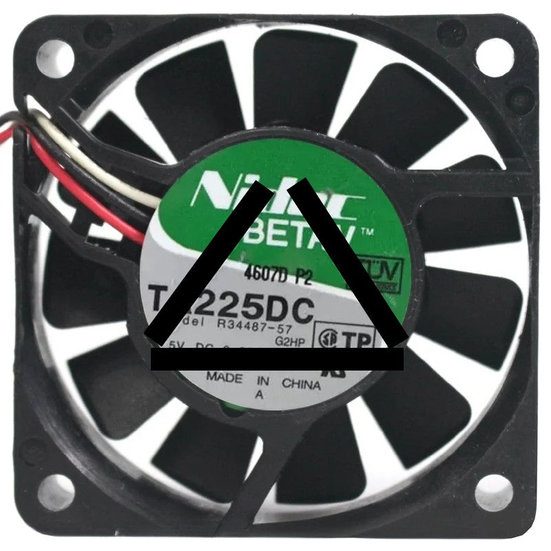 Nidec R34487-57G2HP DC 5V 0.33A 3 Wires Axial Cooling Fan