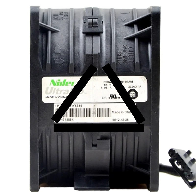 Nidec R80W12BS1B9-07A05 12V 1.06A Axial Cooling Fan