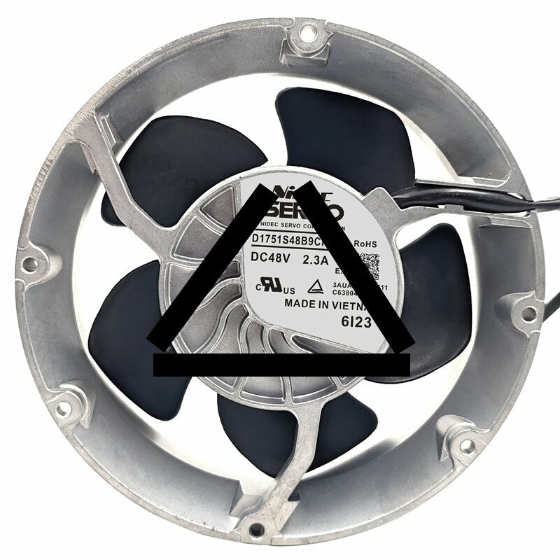 Nidec Servo D1751S48B9CP-33 DC 48V 2.3A 4 Wires 17251 Axial Cooling Fan