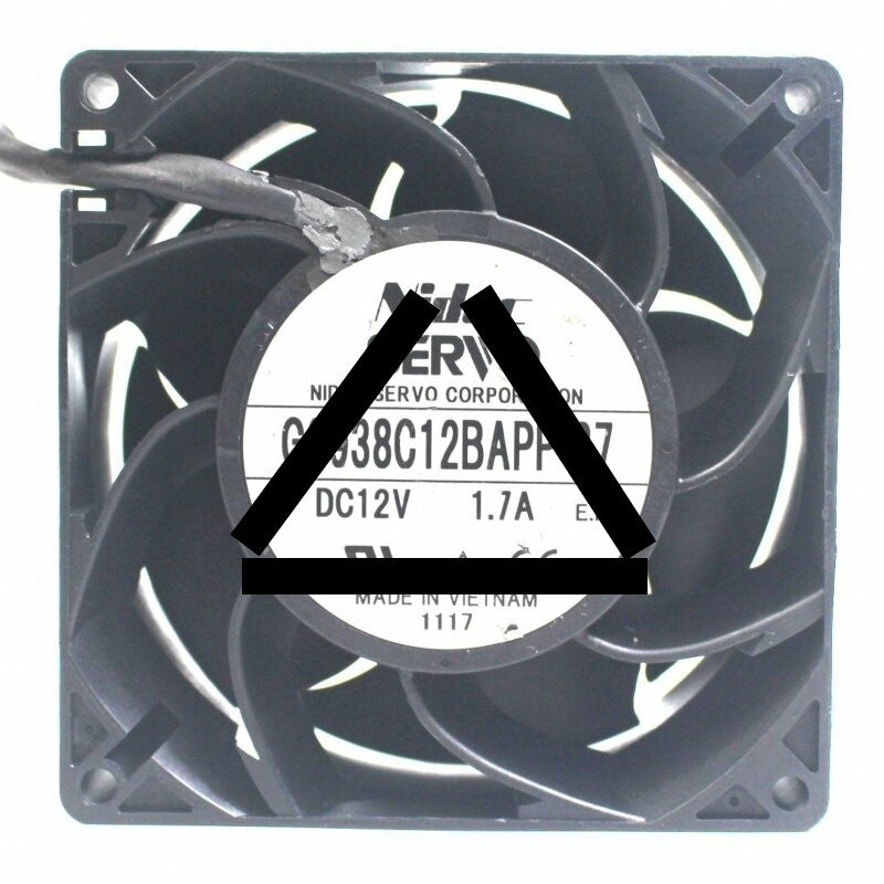 Nidec Servo G0938C12BAPP-27 DC 12V 1.7A 9038 Waterproof Axial Cooling Fan