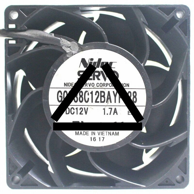 Nidec Servo G0938C12BAYP-28 12V 1.7A 4 Wires Cooling Fan