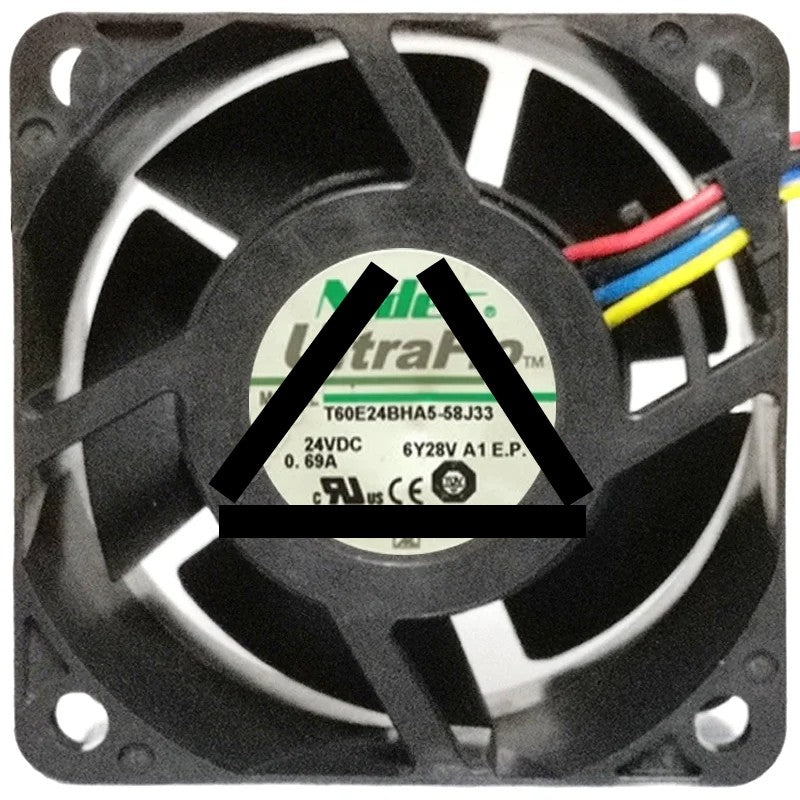Nidec T60E24BHA5-58J33 DC 24V 0.69A 4 Wires Axial Cooling Fan