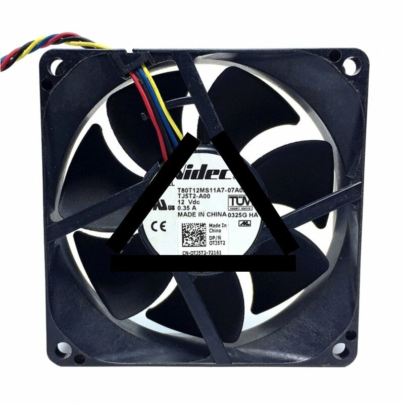 Nidec T80T12MS11A7-07A02 DC 12V 0.35A 2 Wires / 3 Wires / 4 Wires Axial Cooling Fan