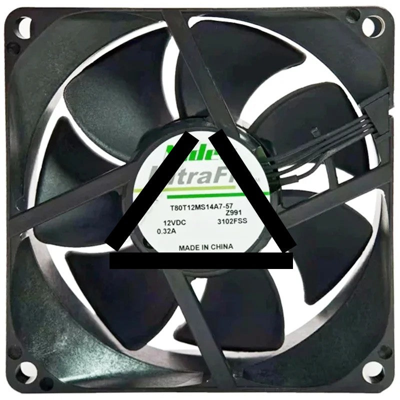 Nidec T80T12MS14A7-57 DC 12V 0.32A 4 Wires Axial Cooling Fan
