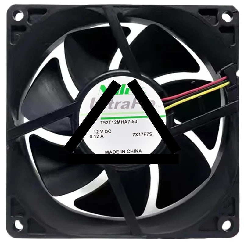 Nidec T92T12MHA7-53 12V 0.12A 3 Wires Axial Cooling Fan