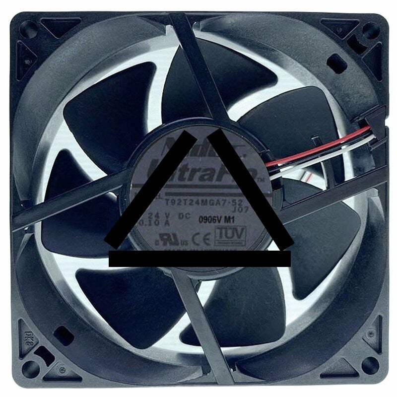 Nidec T92T24MGA7-52 DC 24V 0.10A 3 Wires Axial Cooling Fan