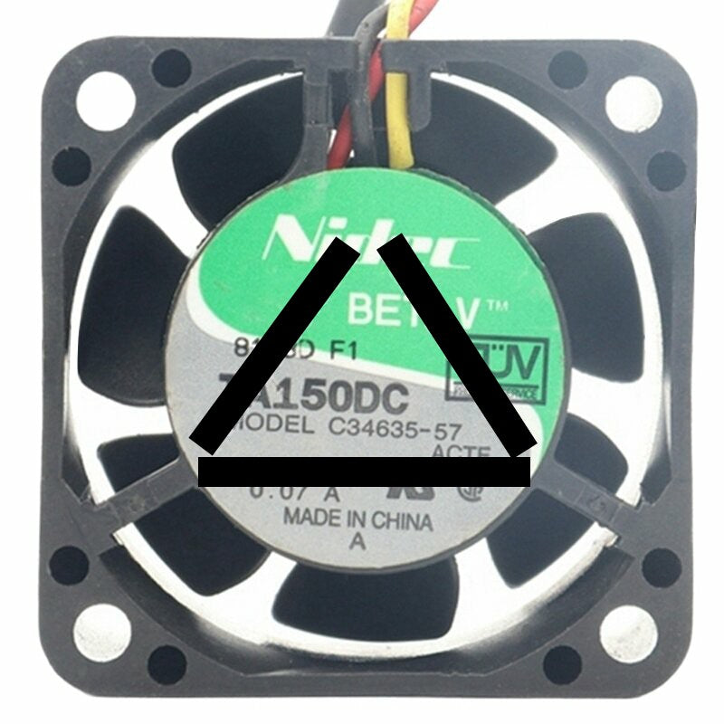 Nidec TA150DC C34635-57 DC 12V 0.07A 2 Wires / 3 Wires Axial Cooling Fan
