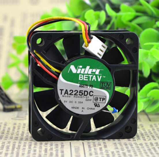 NIDEC TA2250C R34487-57 60*60*15 DC5V genuine 0.31A 3 lines radiating fan