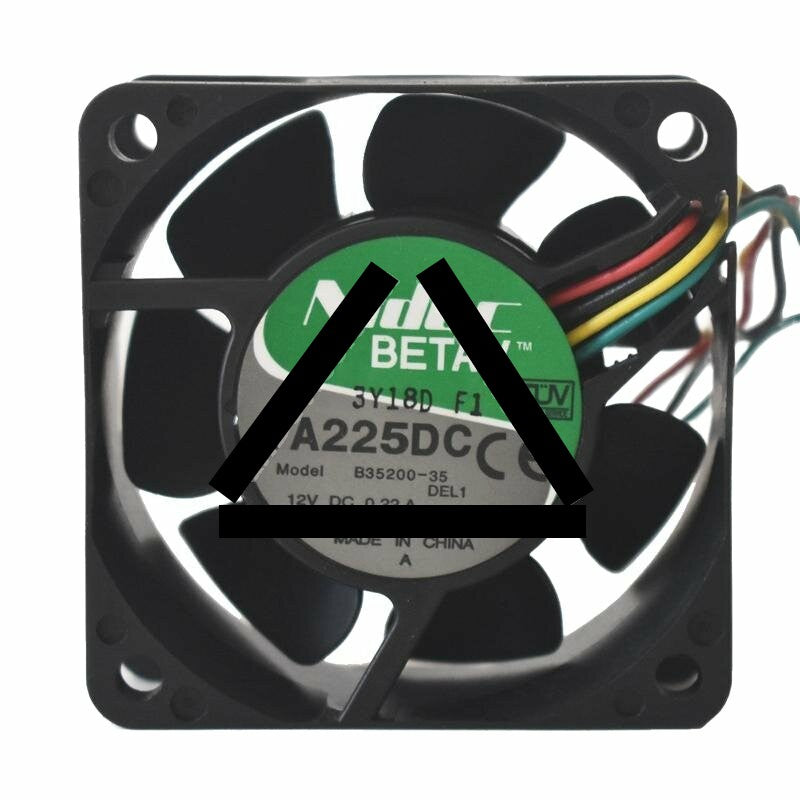 Nidec TA225DC B35200-35 DC 12V 0.22A 6025 Axial Cooling Fan