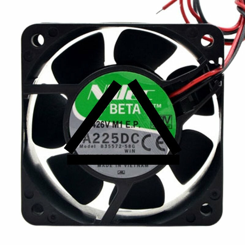 Nidec TA225DC B35572-58G DC 12V 0.17A 6025 Axial Cooling Fan