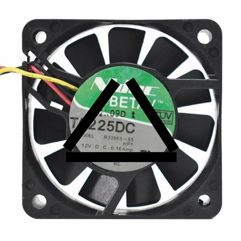 Nidec TA225DC R33965-55 DC 12V 0.16A 2 Wires / 3 Wires Axial Cooling Fan