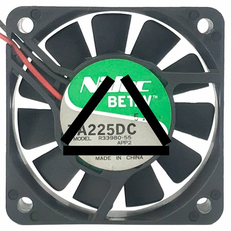 Nidec TA225DC R33980-55 DC 12V 0.07Amp 2 Wires 6015 Axial Cooling Fan