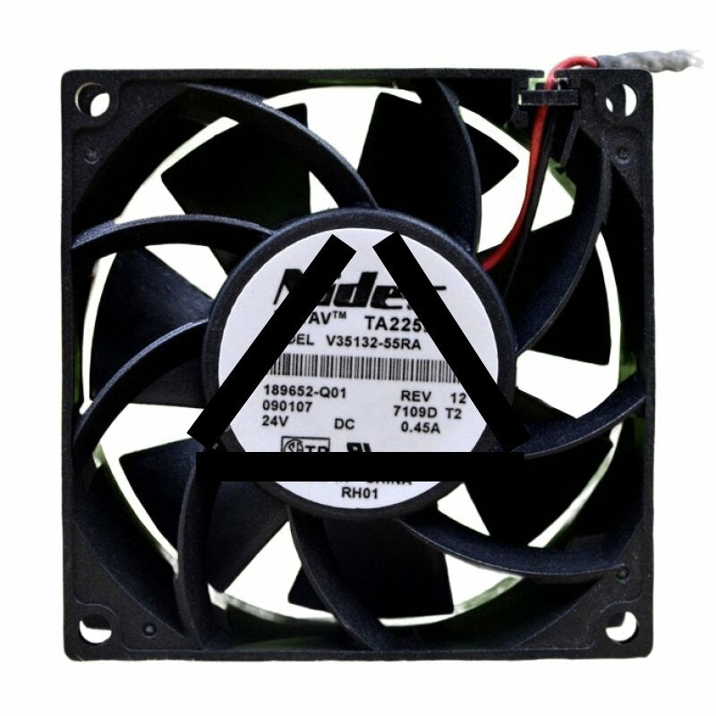 Nidec TA225DC V35132-55RA DC 24V 0.45A 2 Wires Axial Cooling Fan