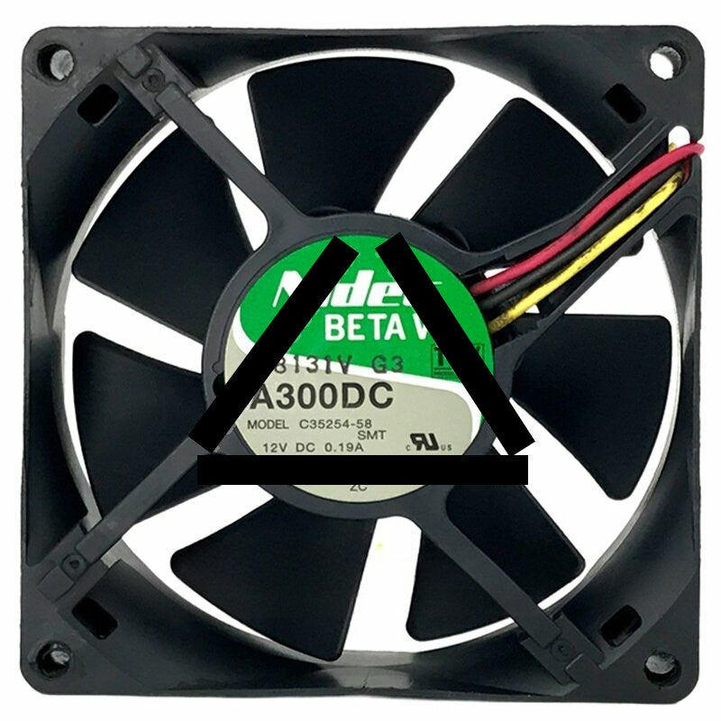 Nidec TA300DC C35254-58 DC 12V 0.19A 2 / 3 Wires Axial Cooling Fan