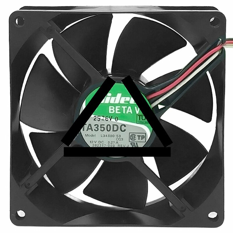 Nidec TA350DC L34880-58 DC 12V 0.27A 3 Wires Axial Cooling Fan