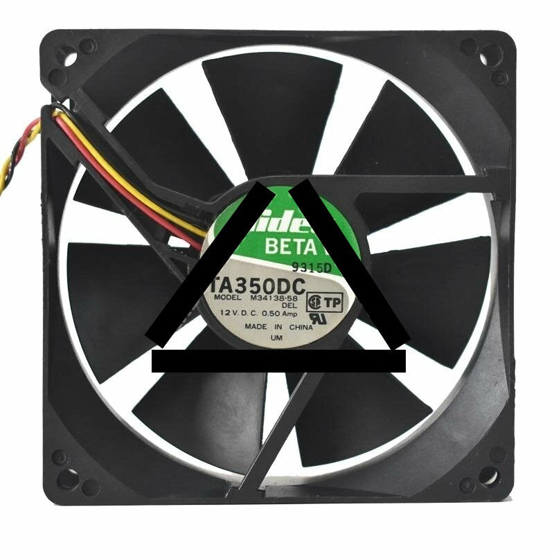 Nidec TA350DC M34138-58 DC 12V 0.50A 2 Wires / 3 Wires Axial Cooling Fan