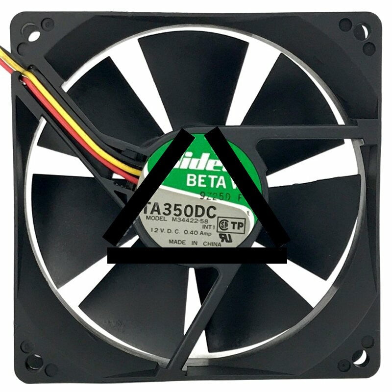 Nidec TA350DC M34422-58 DC 12V 0.40Amp 2 / 3 Wires 9025 Axial Fan
