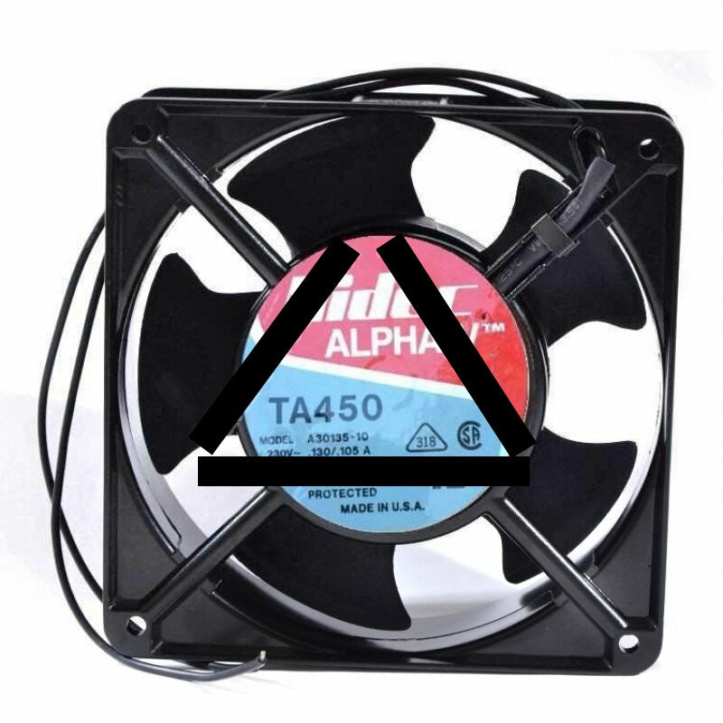 Nidec TA450 A30135-10 AC 230V 0.130A / 0.105A 2 Wires Axial Cooling Fan