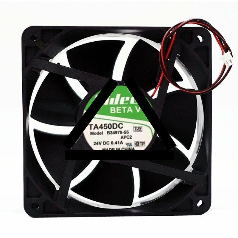 Nidec TA450DC B34978-55 B34978-16 B34978-68 DC 24V 0.41A 2 Wires Axial Cooling Fan