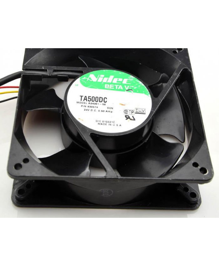 Original Nidec TA500DC A34361-58 24V 0.50A 12CM Cooling Fan