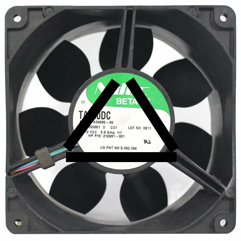 Nidec TA550DC A34885-90 DC 12V 5.00AMP 4 Wires PWM Axial Cooling Fan