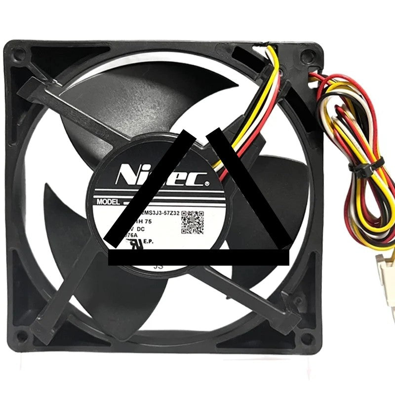 Nidec U12E12MS3J3-57Z32 12V 0.076A 4 Wires Cooling Fan