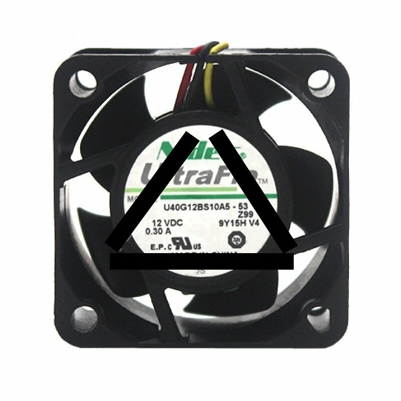 Nidec U40G12BS10A5-53 DC 12V 0.30A 2 Wires / 3 Wires Axial Cooling Fan