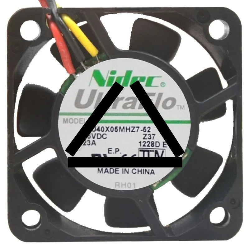 Nidec U40X05MHZ7-52 DC 5V 0.23A 3 Wires Axial Cooling Fan