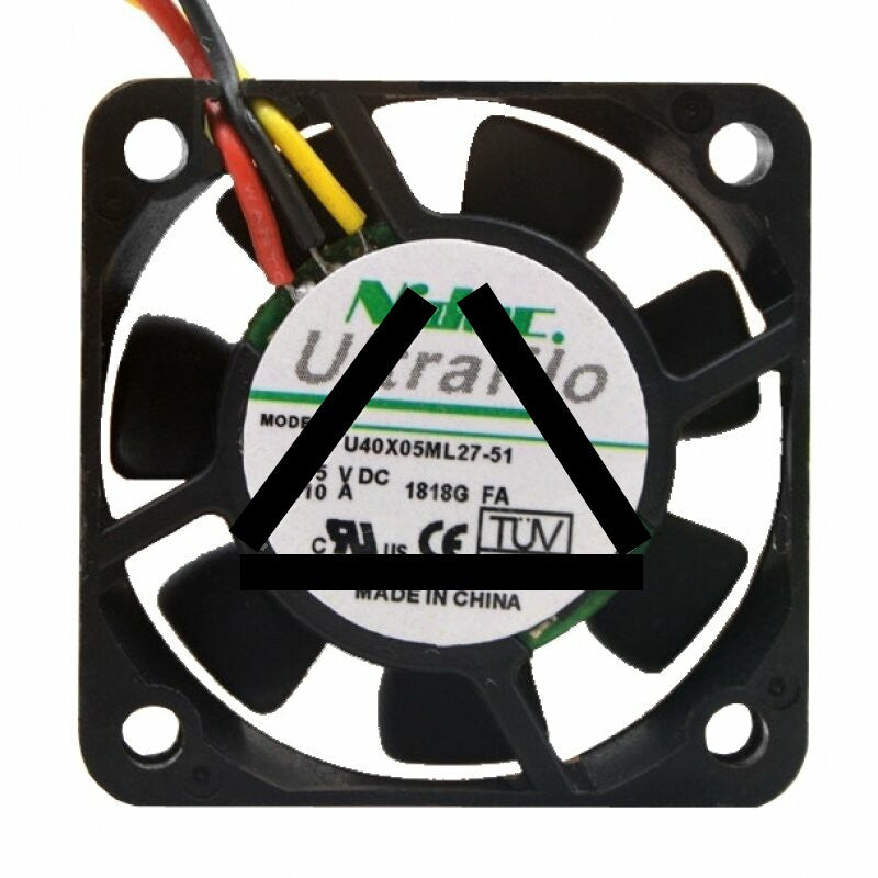 Nidec U40X05ML27-51 DC 5V 0.10A 2 Wires / 3 Wires Axial Cooling Fan