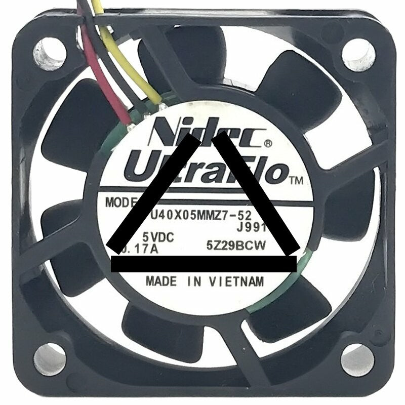Nidec U40X05MMZ7-52J991 DC 5V 0.17A 2 Wires / 3 Wires 4010 Axial Fan