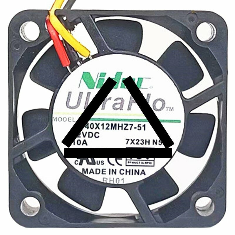 Nidec U40X12MHZ7-51 DC 12V 0.10A Axial Cooling Fan