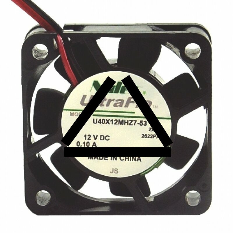 Nidec U40X12MHZ7-53 DC 12V 0.10A 2 Wires / 3 Wires Axial Cooling Fan