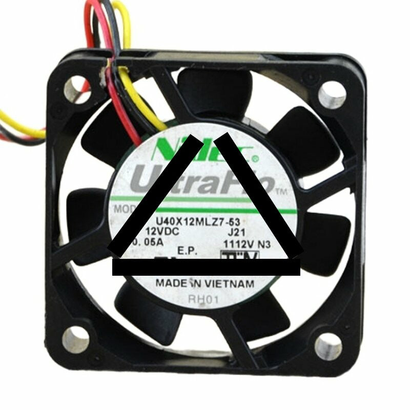 Nidec U40X12MLZ7-53 DC 12V 0.05A 2 Wires / 3 Wires Axial Cooling Fan