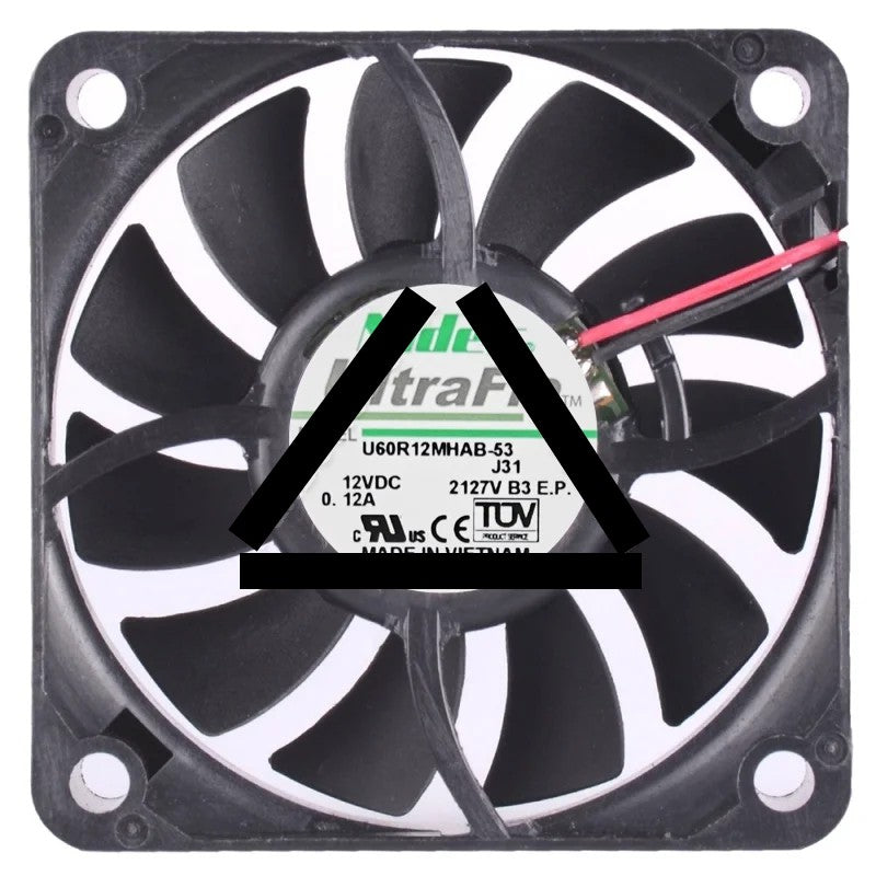 Nidec U60R12MHAB-53 DC 12V 0.12A 2 / 3 Wires Axial Cooling Fan