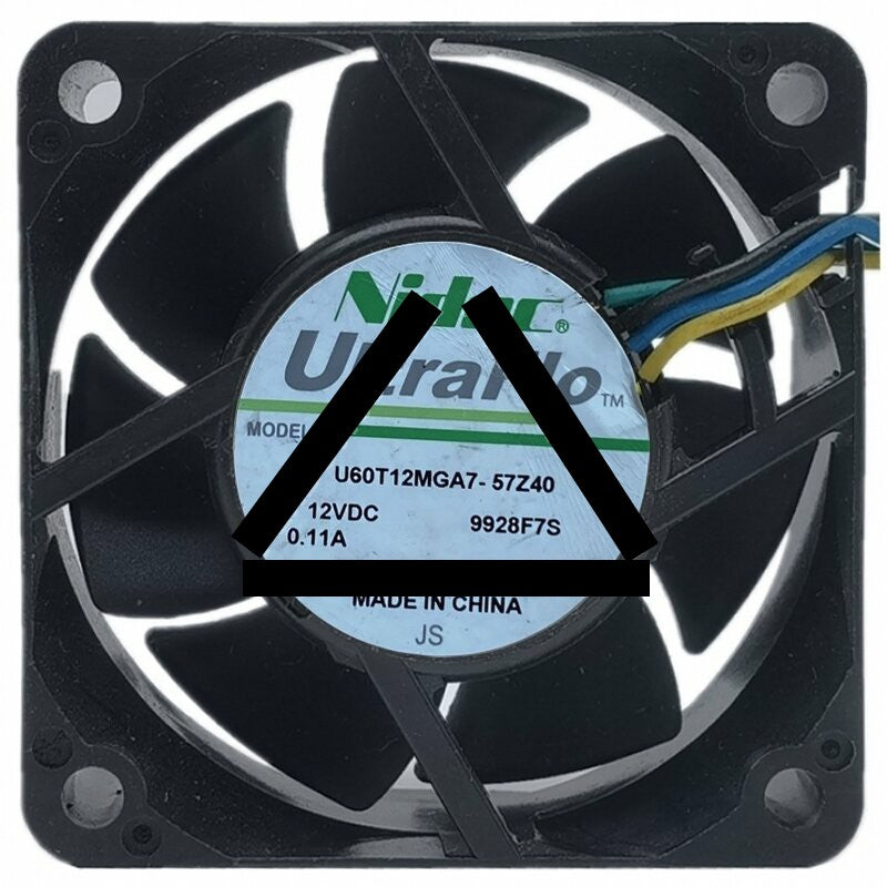 Nidec U60T12MGA7-57Z40 12V 0.11A 4 Wires Axial Cooling Fan