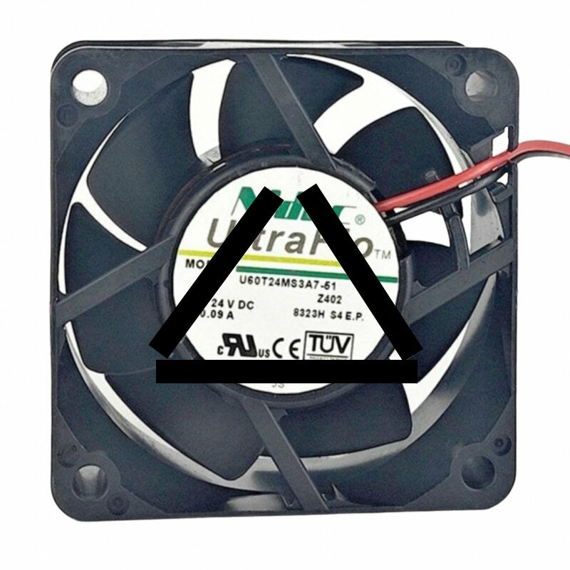 Nidec U60T24MS3A7-51 DC 24V 0.09A 6025 Axial Cooling Fan
