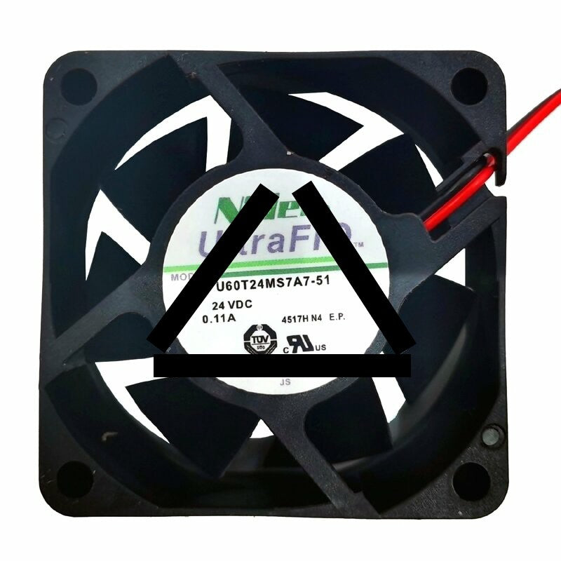 Nidec U60T24MS7A7-51 DC 24V 0.11A 2 Wires / 3 Wires Axial Cooling Fan