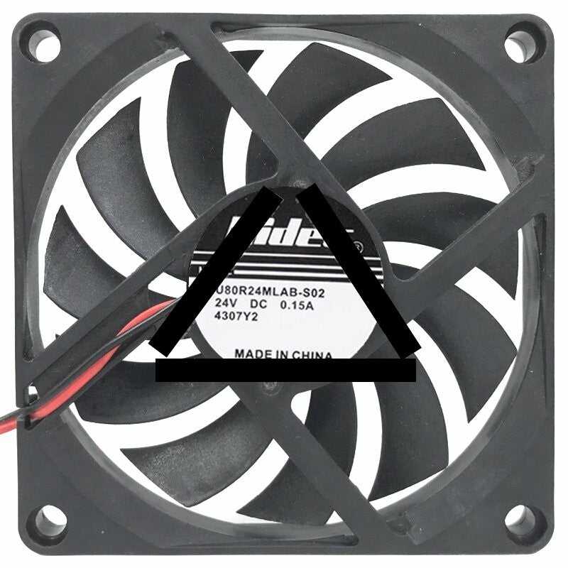 Nidec U80R24MLAB-S02 24V 0.15A 2 Wires Axial Cooling Fan