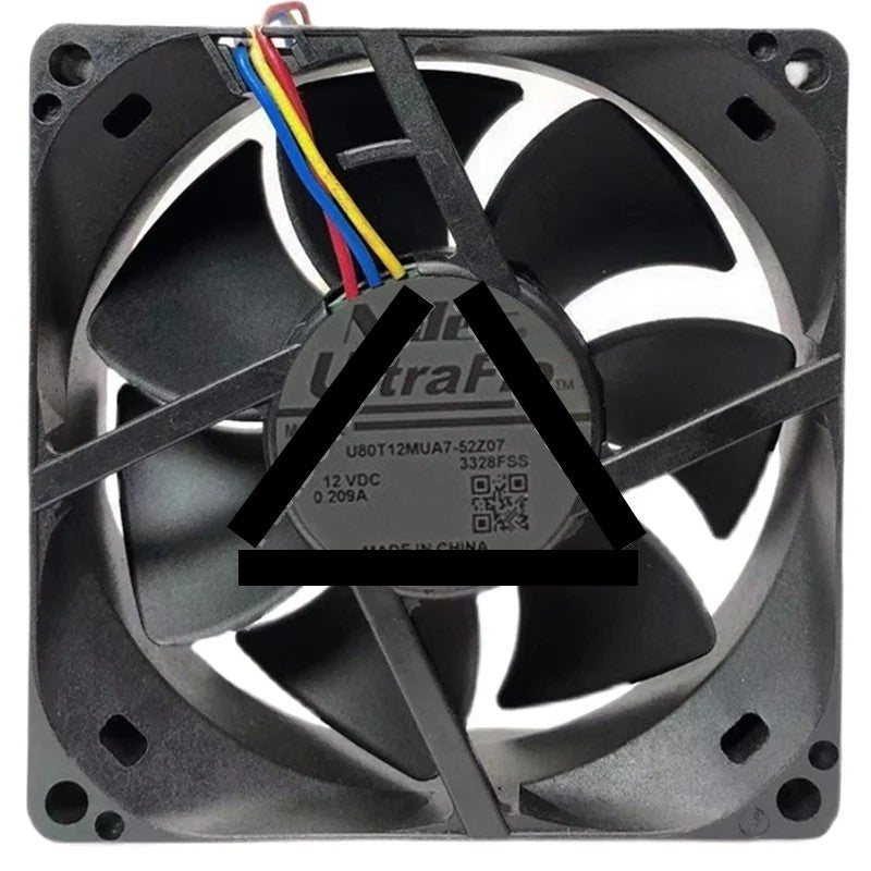 Nidec U80T12MUA7-52Z07 12V 0.209A 3 Wires Axial Fan
