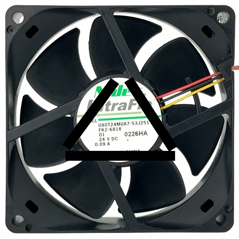 Nidec U80T24MUA7-53J251 24V 0.09A 2 / 3 Wires Cooling Fan