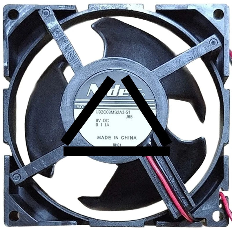 Nidec U92C08MS2A3-51J65 8V 0.11A 2 Wires Axial Cooling Fan