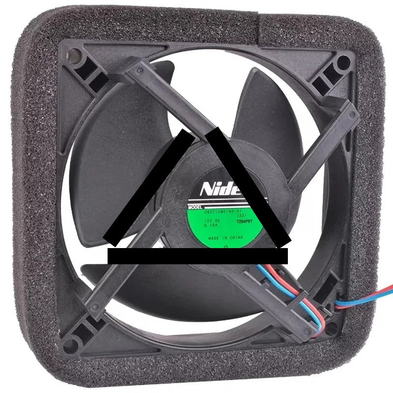 Nidec U92C12MS1A3-51 DC 12V 0.16A 2 Wires Axial Cooling Fan