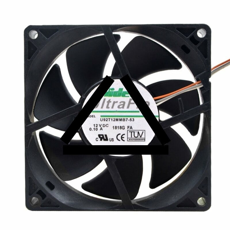 Nidec U92T12MMB7-53 DC 12V 0.10A 2 Wires / 3 Wires Axial Cooling Fan