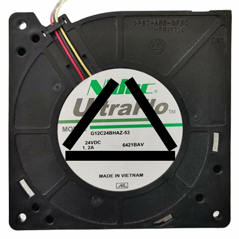 Nidec UltraFlo G12C24BHAZ-53 DC 12V 1.2A 3 Wires Blower Cooling Fan