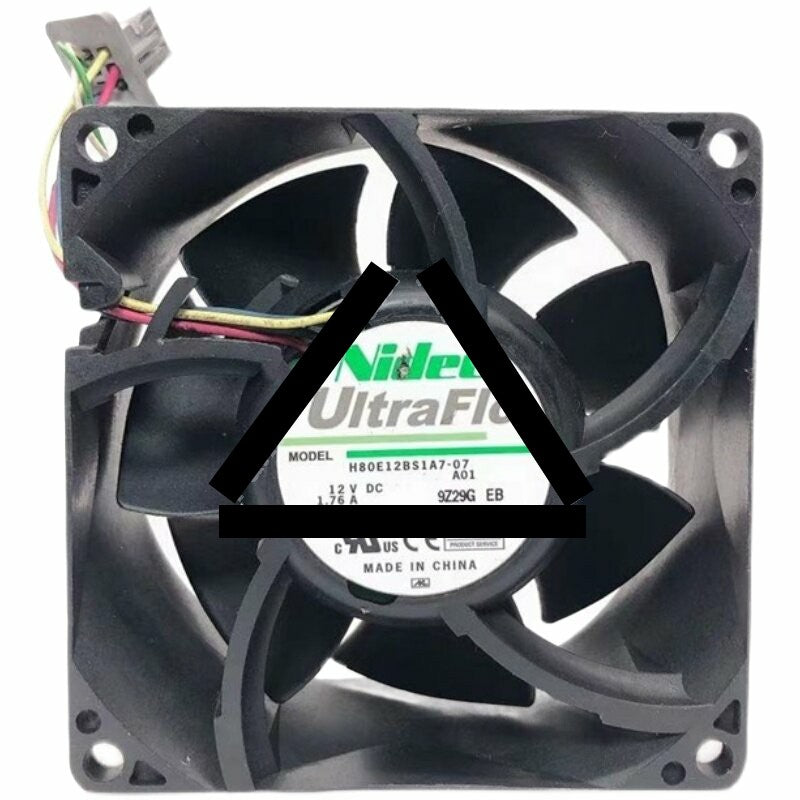 Nidec UltraFlo H80E12Bs1A7-07 DC 12V 1.76A 8038 Axial Cooling Fan