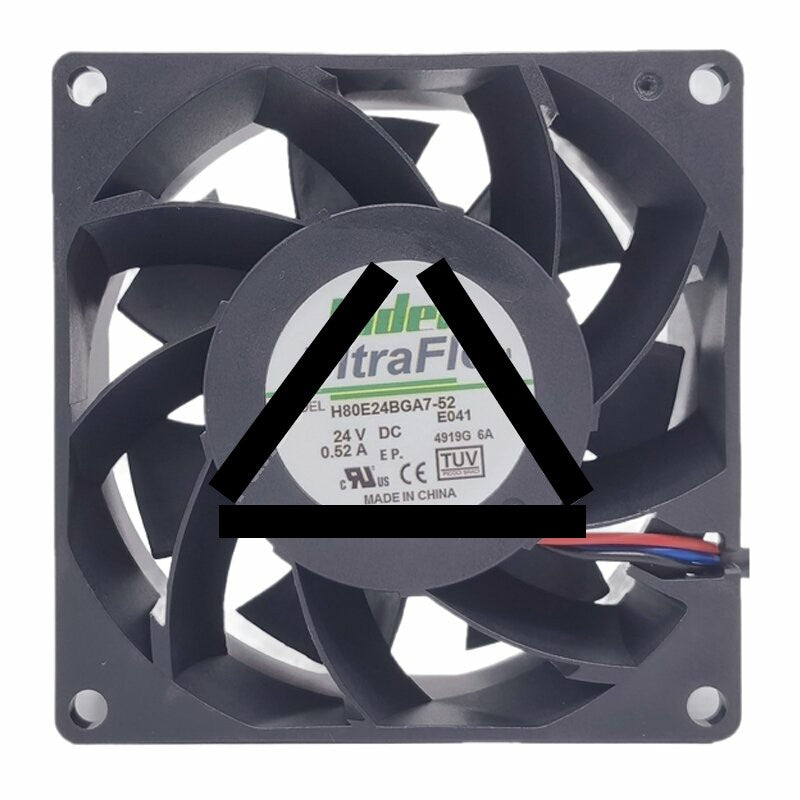 Nidec UltraFlo H80E24BGA7-52 DC 24V 0.52A 8038 Axial Cooling Fan
